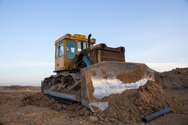 Bulldozer Land Grading in Navarre